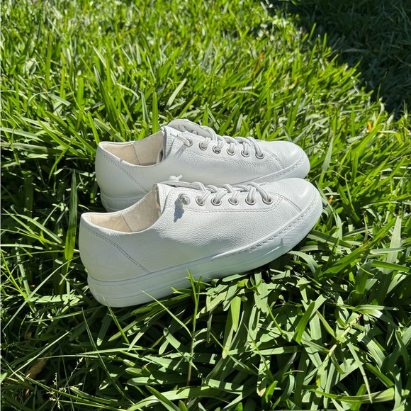 - PAUL GREEN Hadley White Leather low top sneakers Uk 6.5 US size 9 - Picture 14 of 16